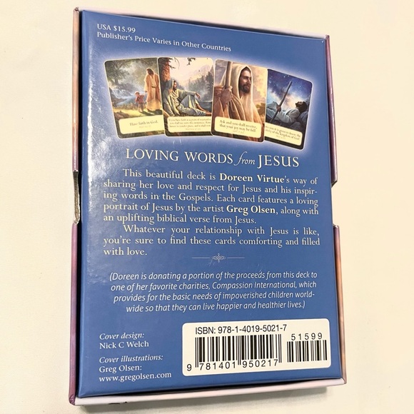Doreen Virtue Loving Words from Jesus - 44 Card Bible Deck - Picture 3 of 9